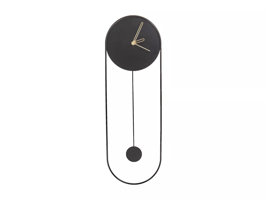Horloge murale SALVAN 20 cm Métal Noir