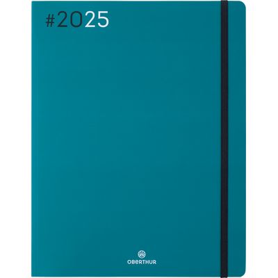 Agenda Flex - 1 semaine sur 2 pages - 22 x 28 cm - émeraude - Oberthur