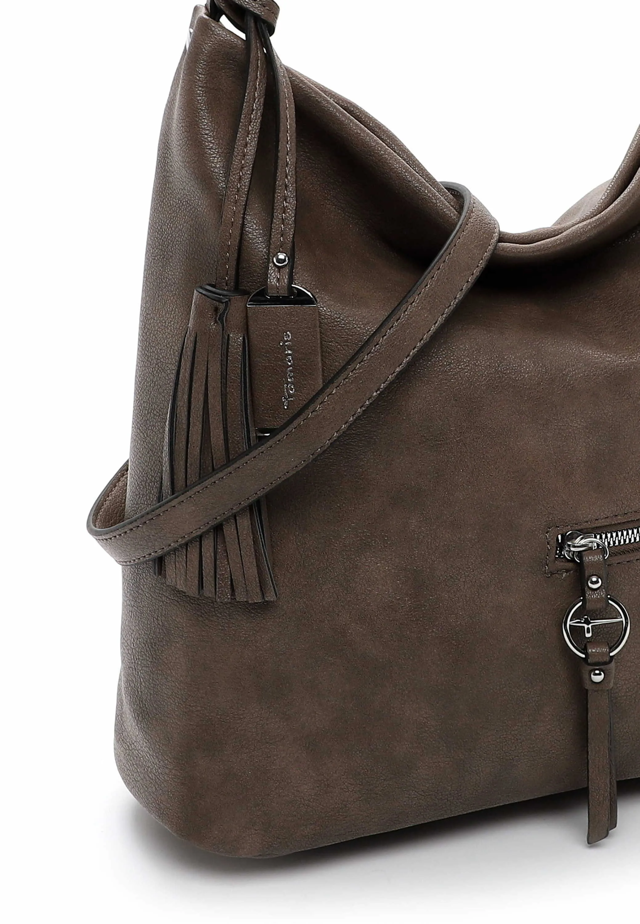 TAMARIS Beuteltasche Taupe Lederimitat