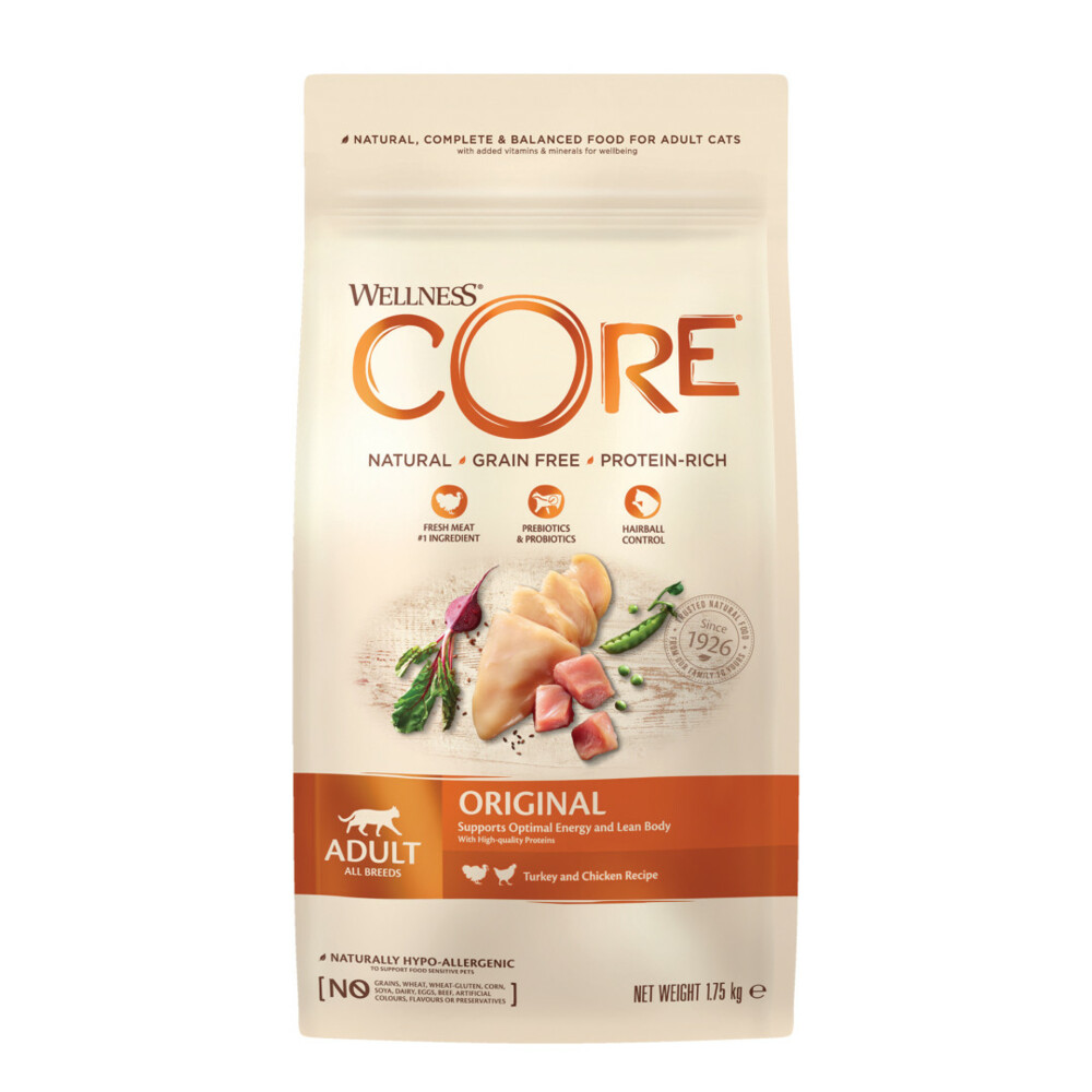 Wellness Core Kattenvoer Original Kalkoen - Kip4 kg