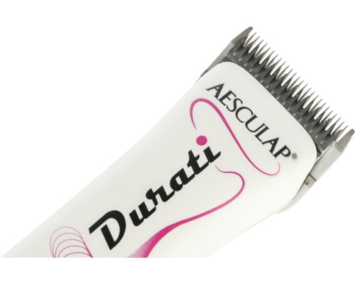 Durati draadloze tondeuse met roze opdruk, inclusief 1 witte accu