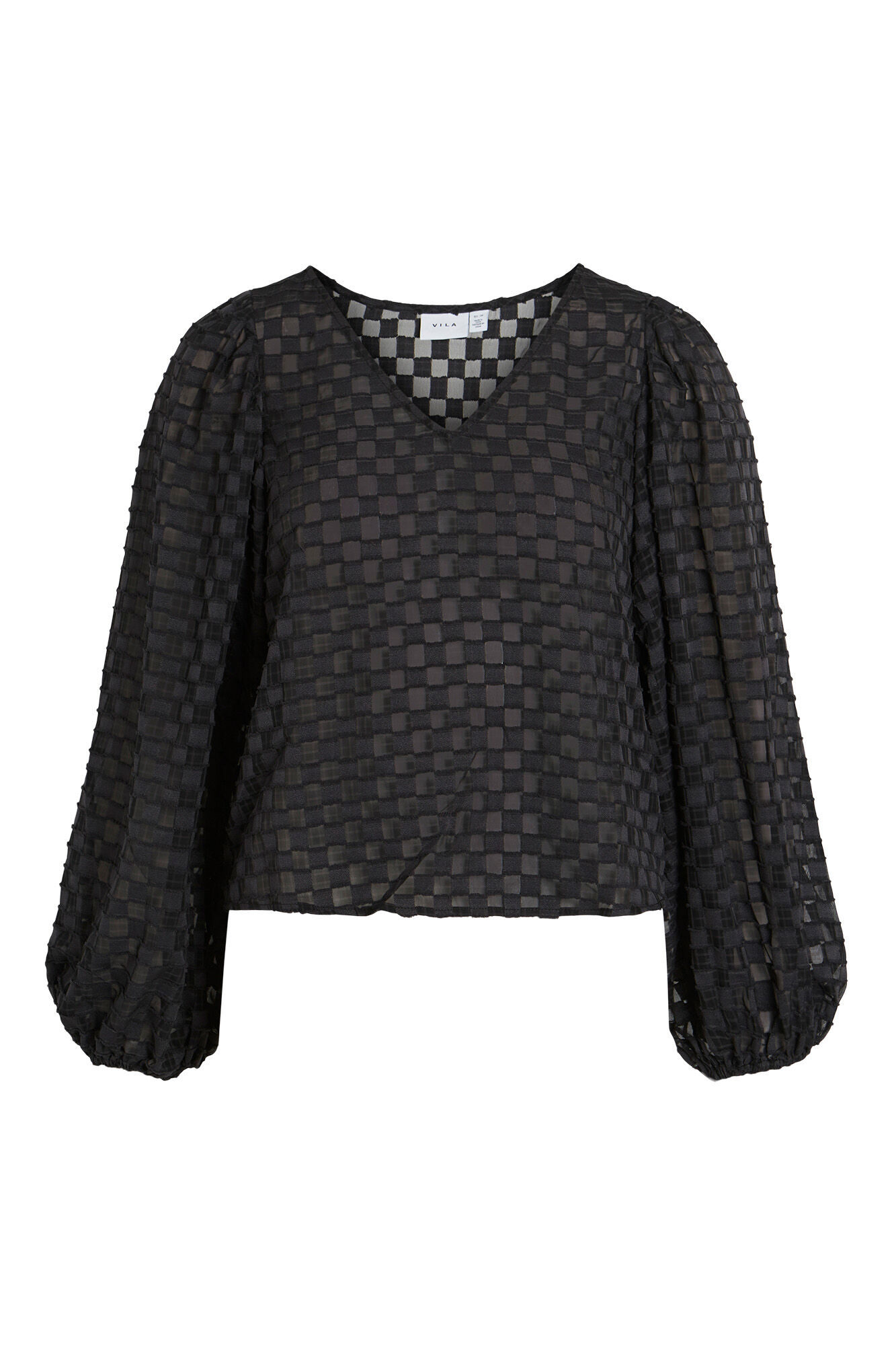 Blusa Globe de manga comprida - Preta