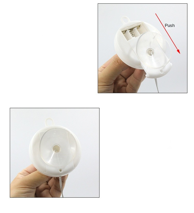 (80cm) Weihnachts LED Deko Christmas Fenster Beleuchtung mit Saugnapf (Batteriebetrieben) - Engel