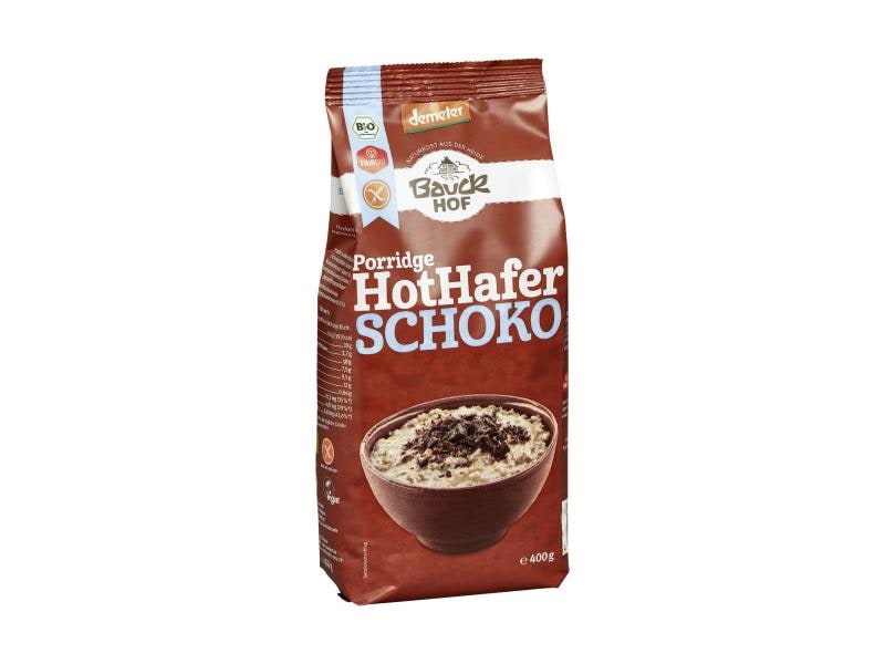 Bauck Mühle Müesli Bio Demeter Hot Hafer Schoko glutenfrei Glutenfreie Bio-Porridge-Zubereitung