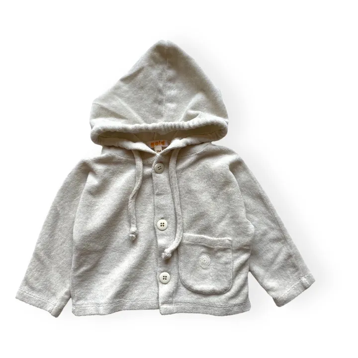 GOLD, Olalala Sweat Hens Eponge Coton Bio | Gris clair