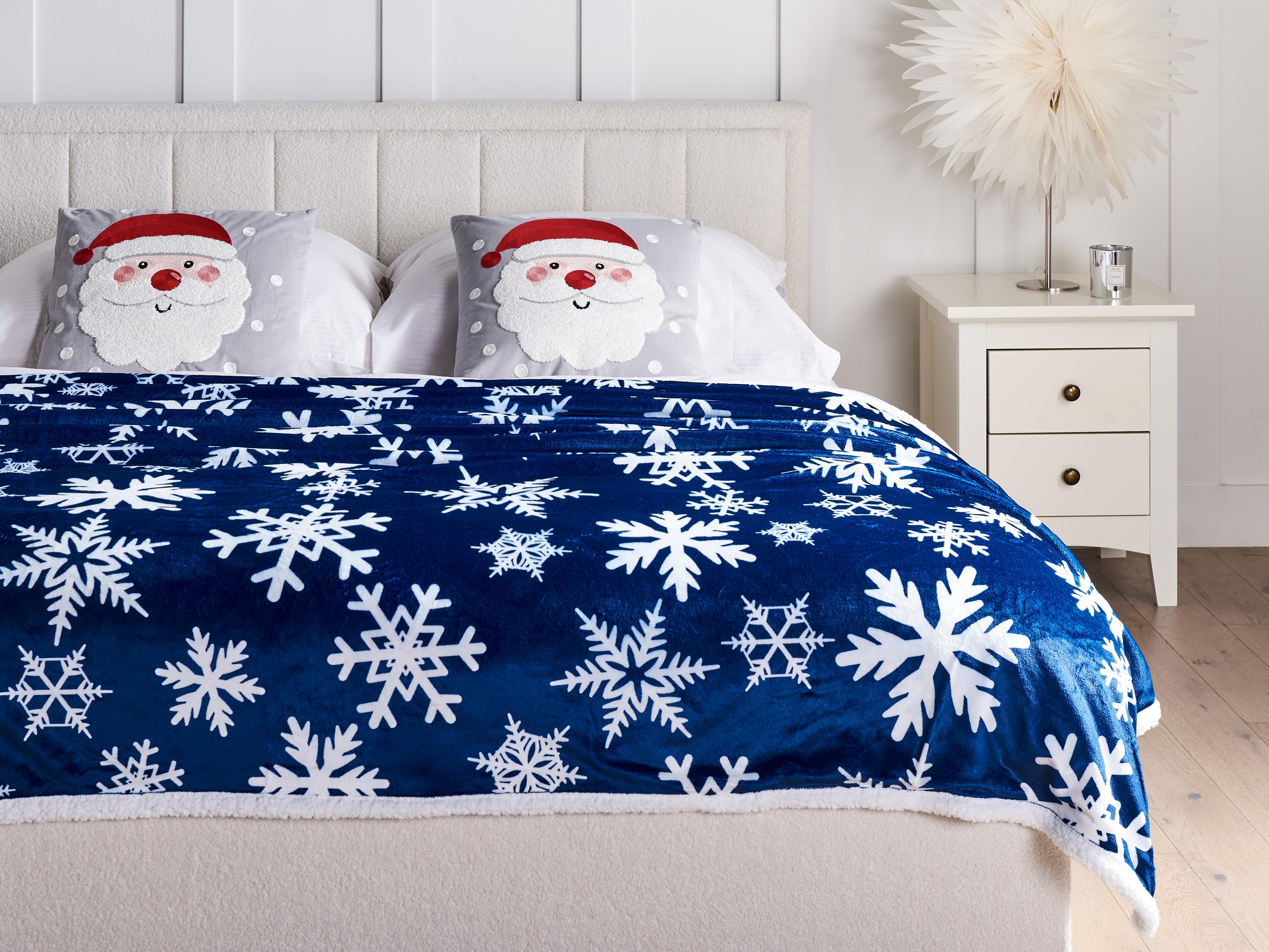 Plaid ANISE 150 x 200 cm Donkerblauw