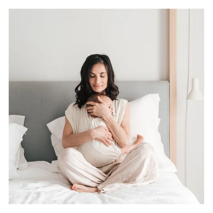 Studio Romeo Porte-bébé Linen en coton bio | Beige