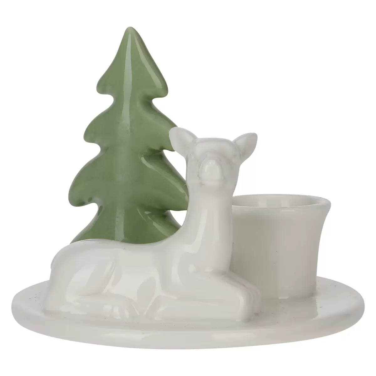 Kerzenständer XMAS hellgrün,weiss