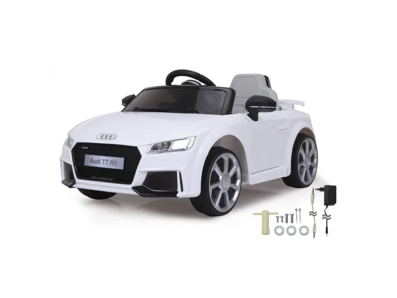 Jamara Audi TT RS, 3 År, 4 hjul, Hvid, Batterier påkrævet