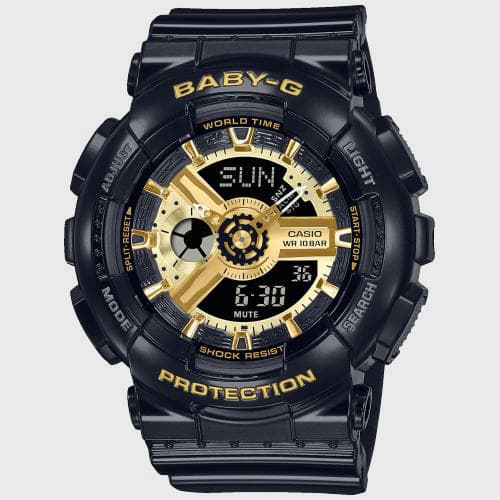Montre Femme Baby-G BA-110X-1AER Noir Doré