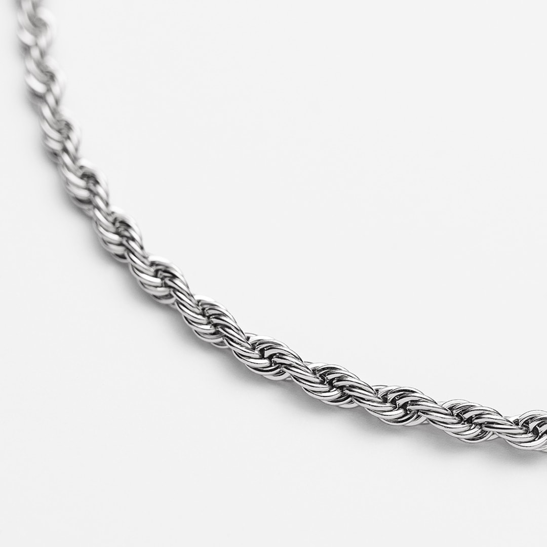 Paul Hewitt Charm-Halskette Rope Chain Marinium Ocean Steel Silbrig
