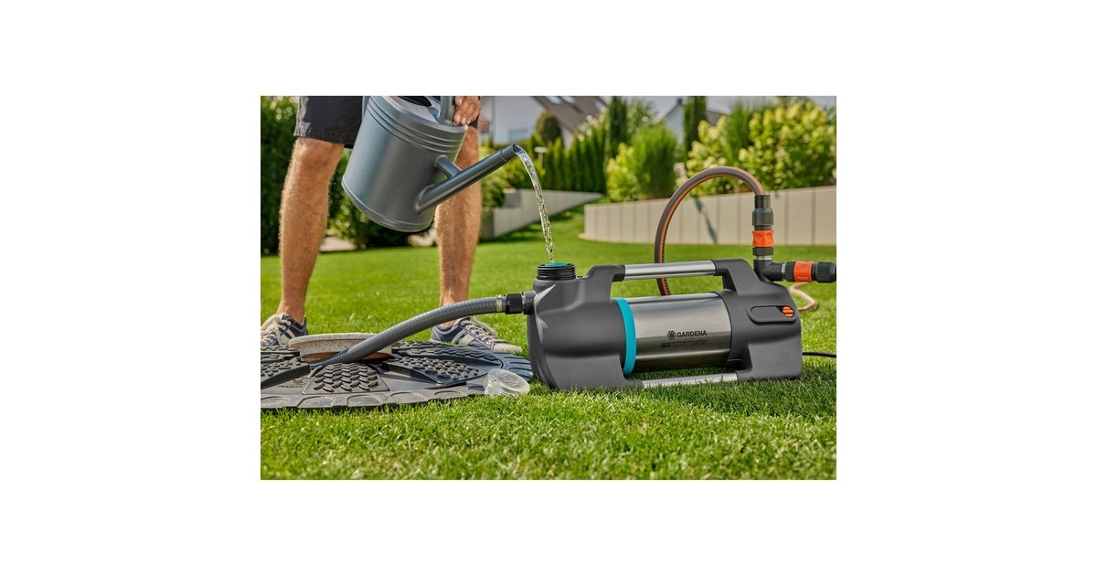 GARDENABesproeiingspomp 6500 SilentComfort  (Donkergrijs/roestvrij staal, 1300 Watt | Bluetooth)