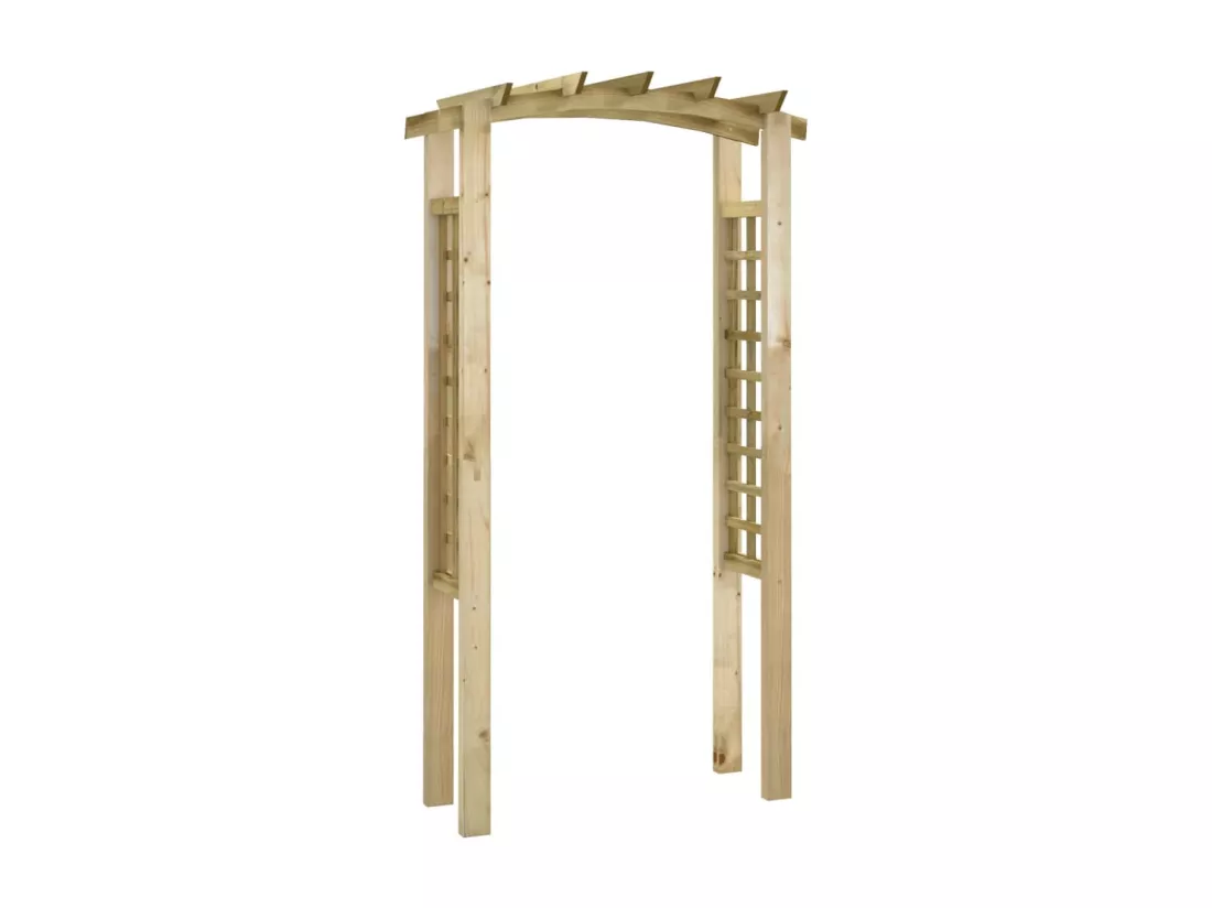 Arche en treillis 110x60x210 cm Bois de pin massif imprégné