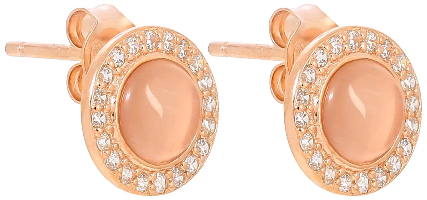 Ohrstecker - Rose Cateye