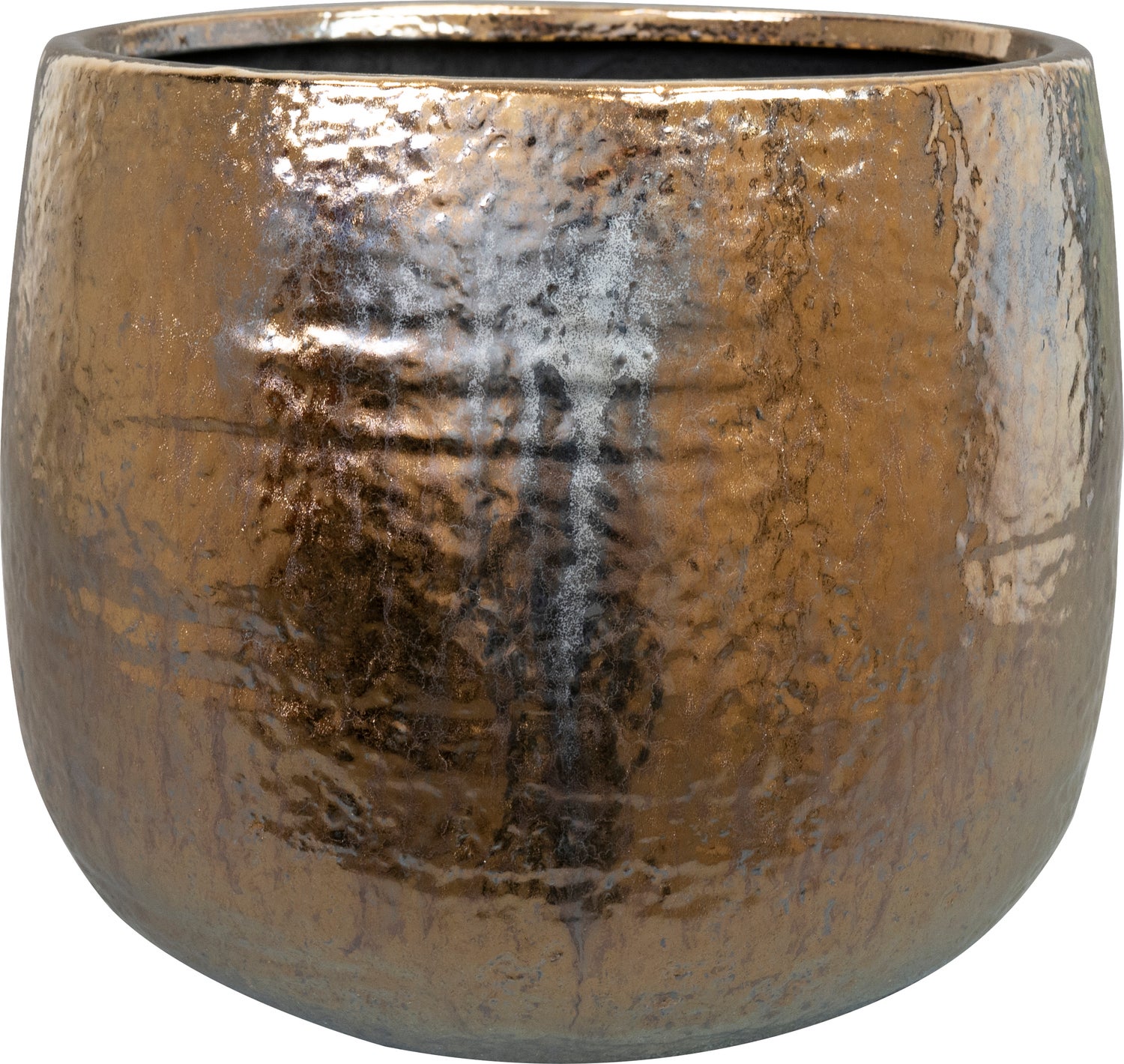 TS bloempot Yvette goud D 26 H 22 cm