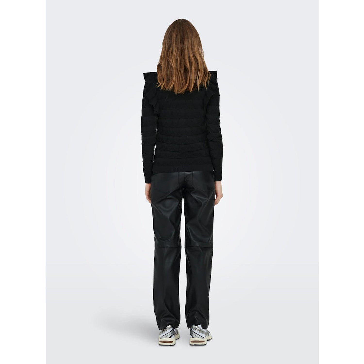 ONLY  Sandra LS Ruffle O-Neck