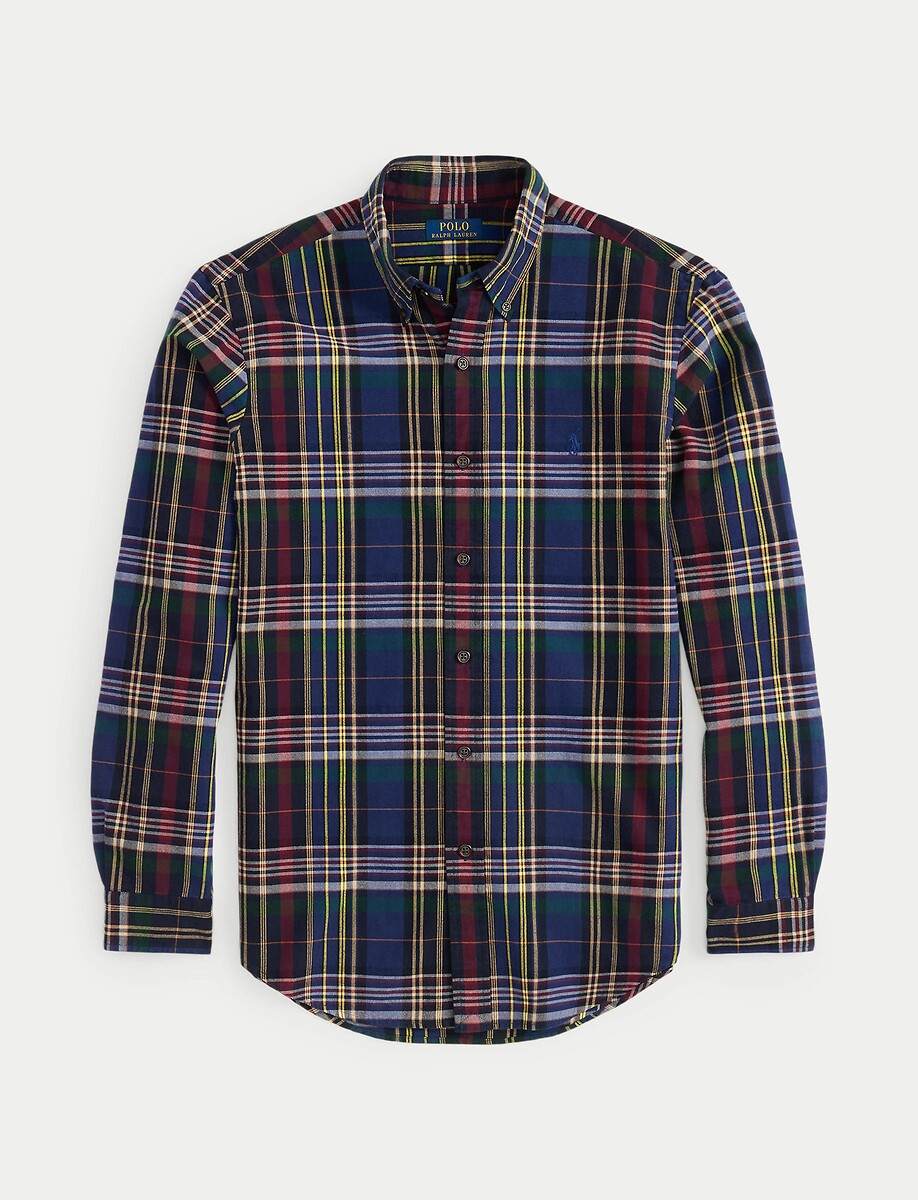 POLO RALPH LAUREN<br>Camisa de manga comprida Oxford escovada