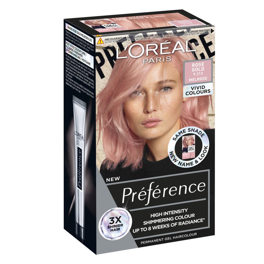 L'Oréal Paris Préférence Vivid Colours 9.213 Rose Gold