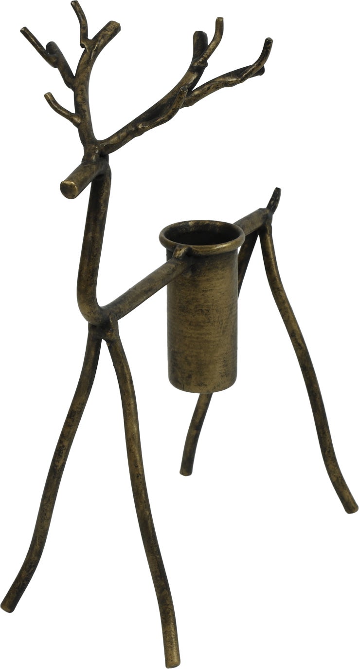 Countryfield kandelaar Laurent messing 13,5 x 13,5 x 21 cm