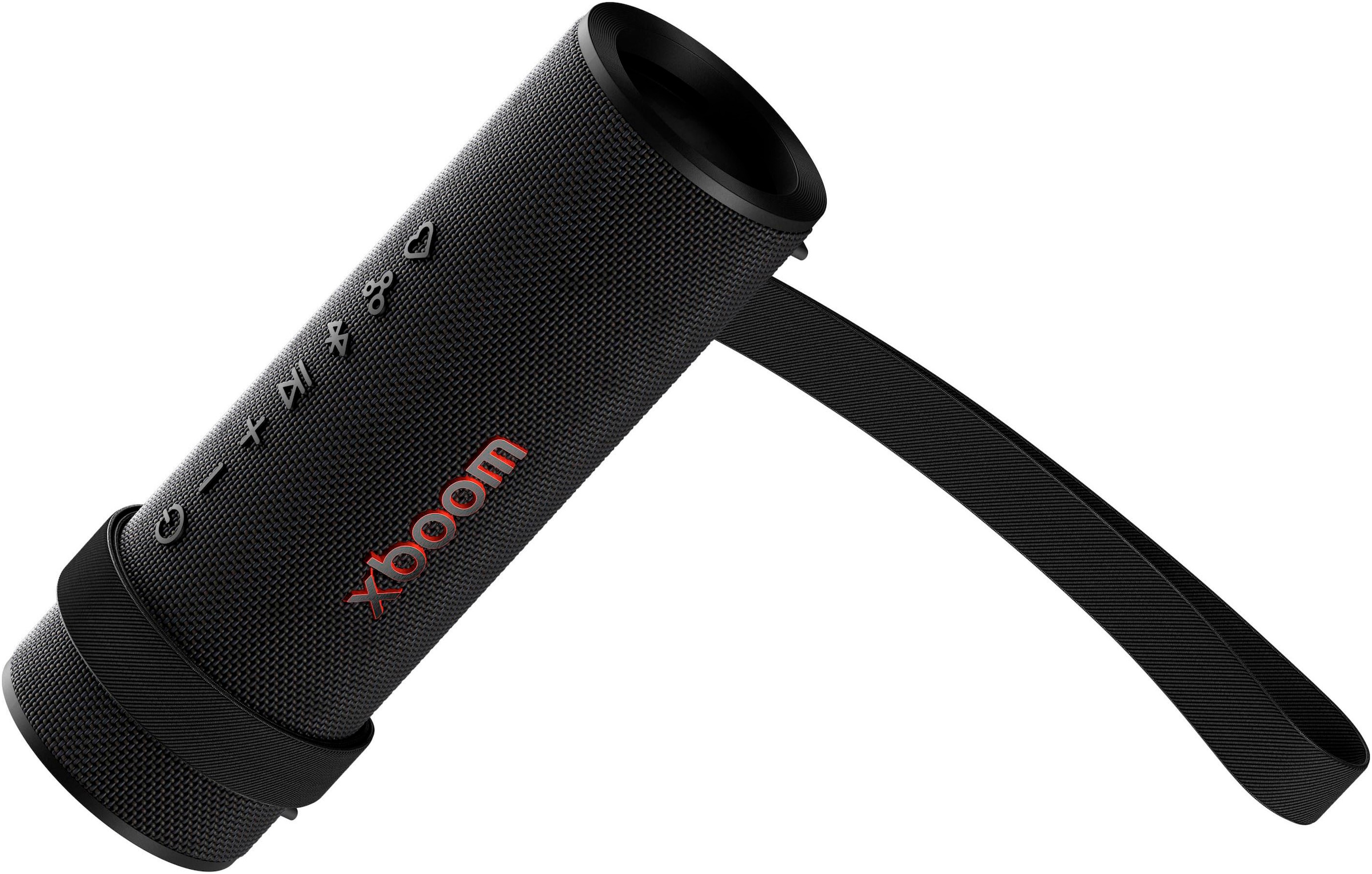LG Bluetooth-Speaker »xboom GRAB« 1.1 (Bluetooth Apple Siri | Beleuchtungseffekte | EQ Modi | Extra Bass | Google Assistant | Lautstärkeanpassung | Multipoint Anbindung | Wireless Party Connect 30 W)