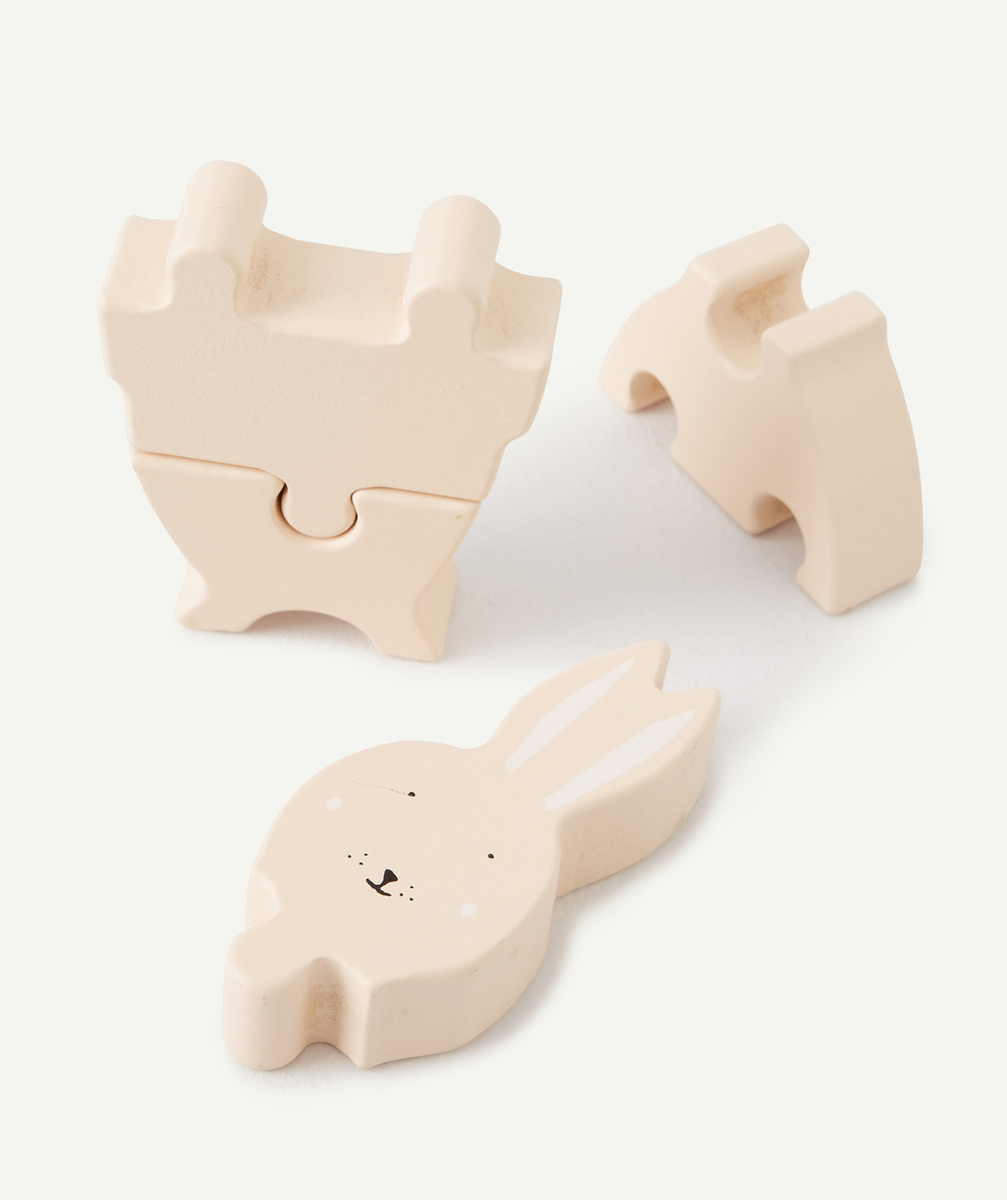 TRIXIEPUZZLE 4 PIÈCES EN BOIS LAPIN BÉBÉ