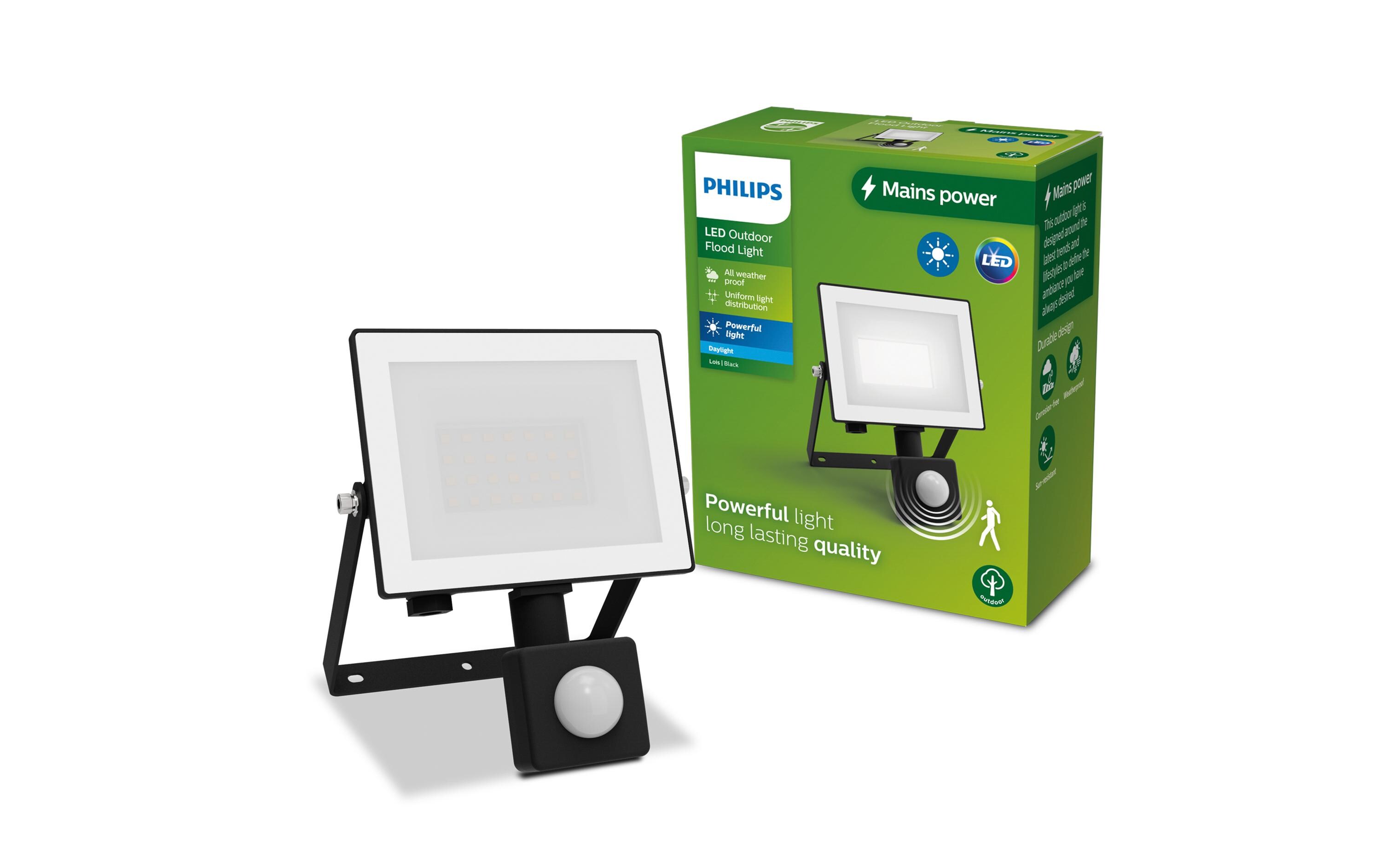 Lois Flutlicht 20W 5000K IR IP65 schwarz 20 WPhilips 8720169365209 Aussenbeleuchtung Wandbeleuchtung für den Aussenbereich Nicht austauschbare(s) Leuchtmittel LED F