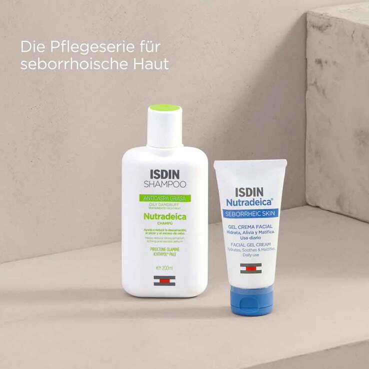 ISDIN Nutradeica Shampoo gegen Schuppen und fettiges Haar, 400 ml