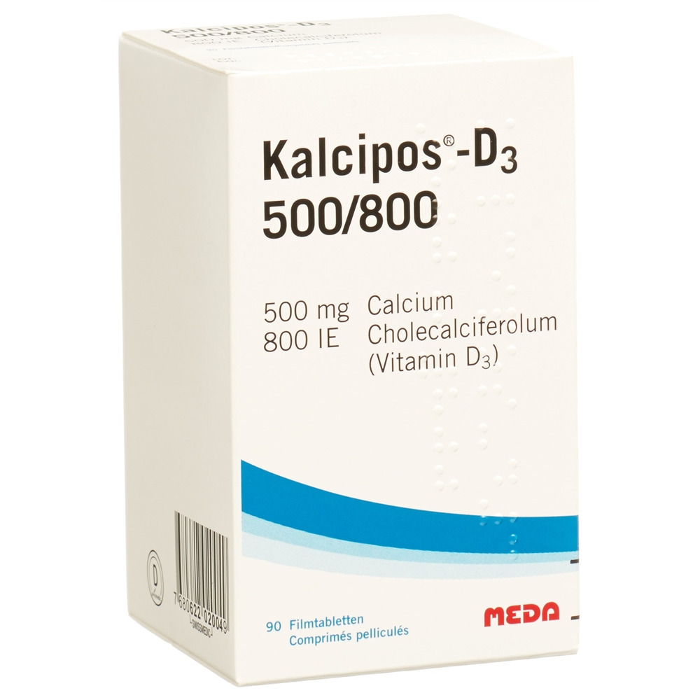 KALCIPOS-D3 Filmtabl 500/800 Ds 90 Stk