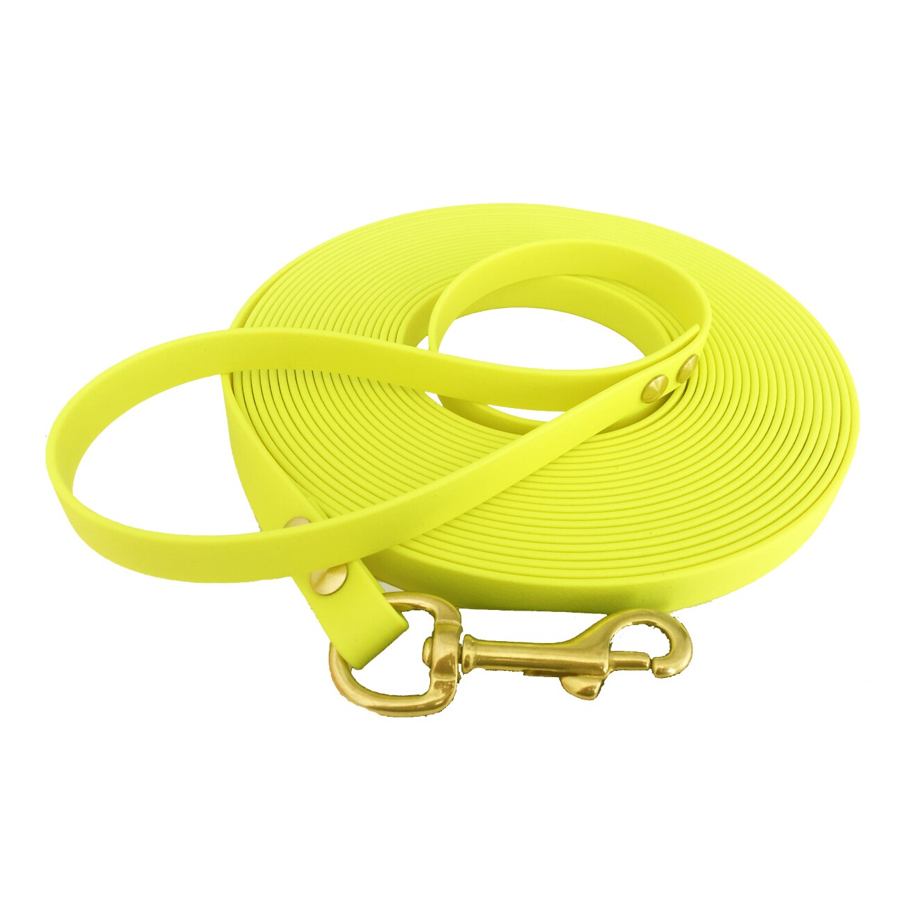 bio-leine ab 35 kg Biothane Schleppleine neon gelb 3 m