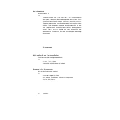 Journal Culinaire, No. 29 Bier brauen