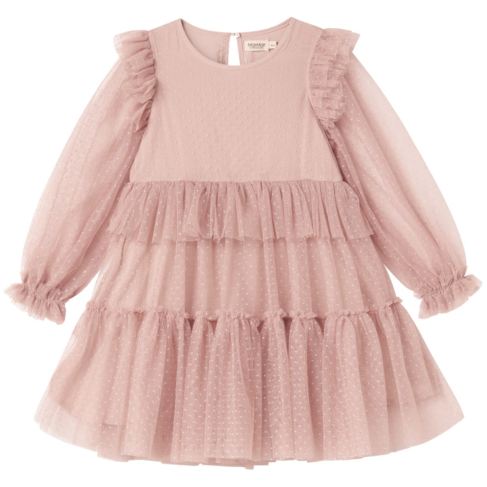 Køb MarMar Tulle Dotty Faded Rose Doth LS Kjole