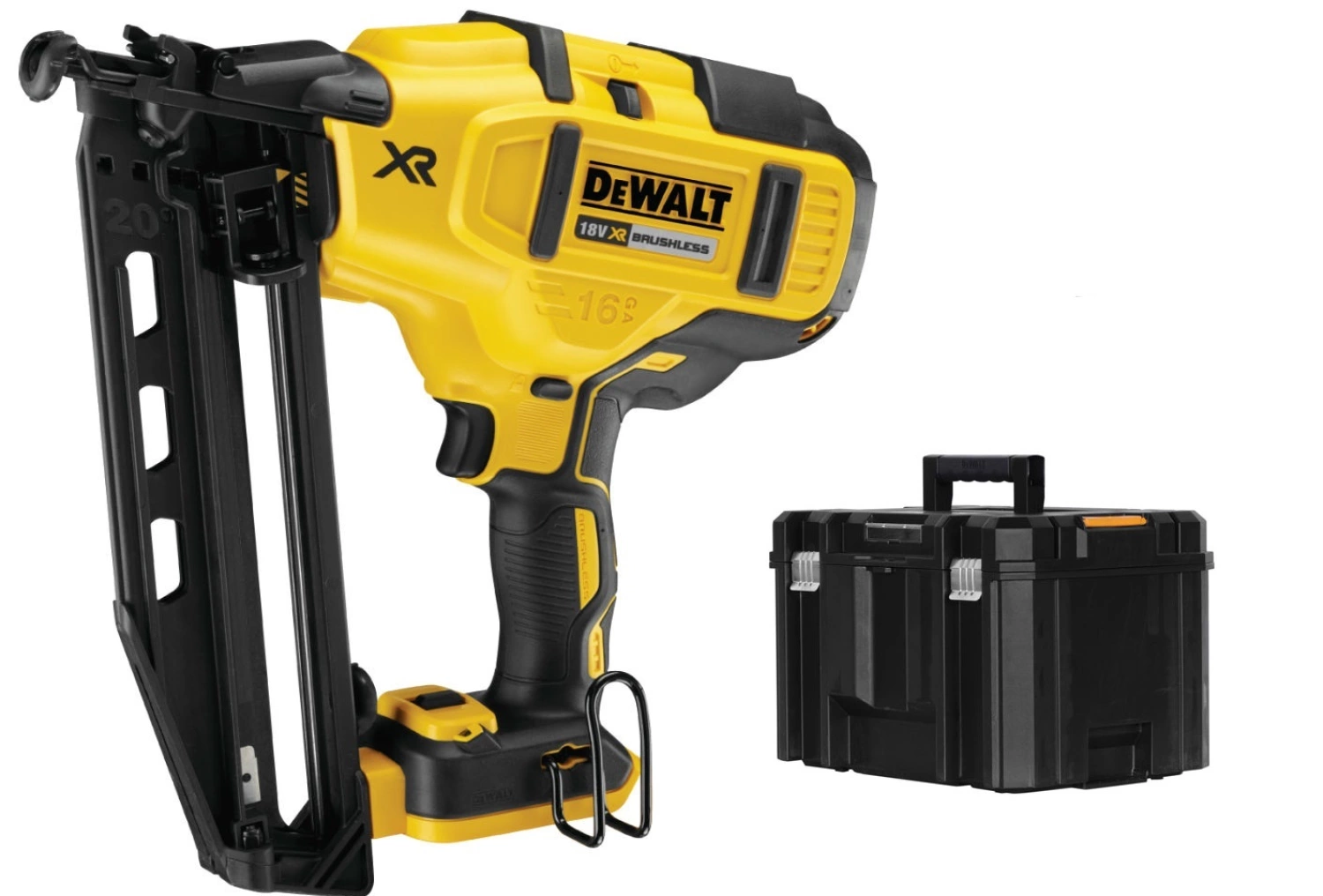 DeWALT DCN660NT 18V Li-Ion Accu afwerk tacker body in TSTAK - 32-63mm - 16 Gauge - koolborstelloos
