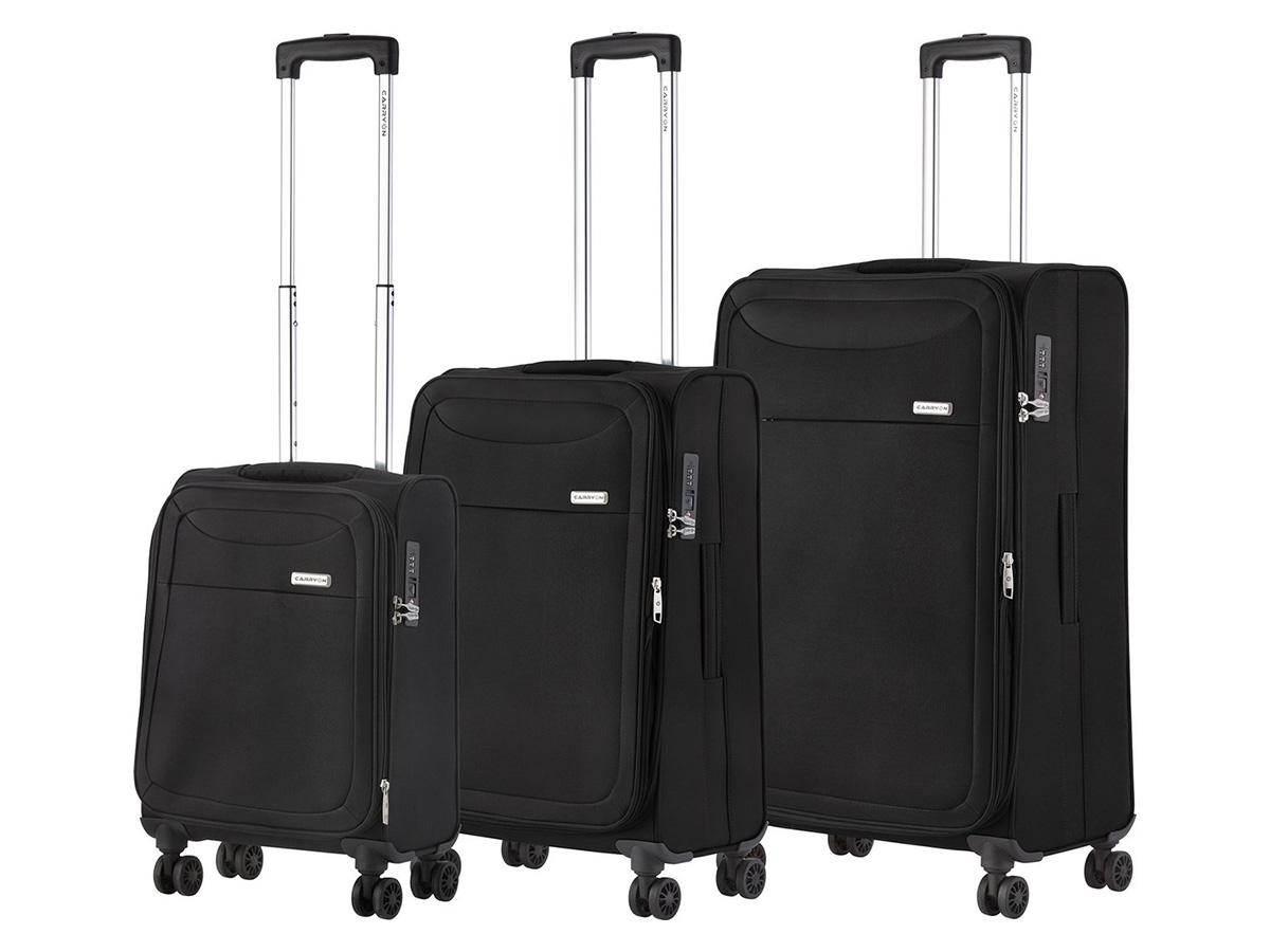CarryOn Air 3-delig zachte kofferset - Black