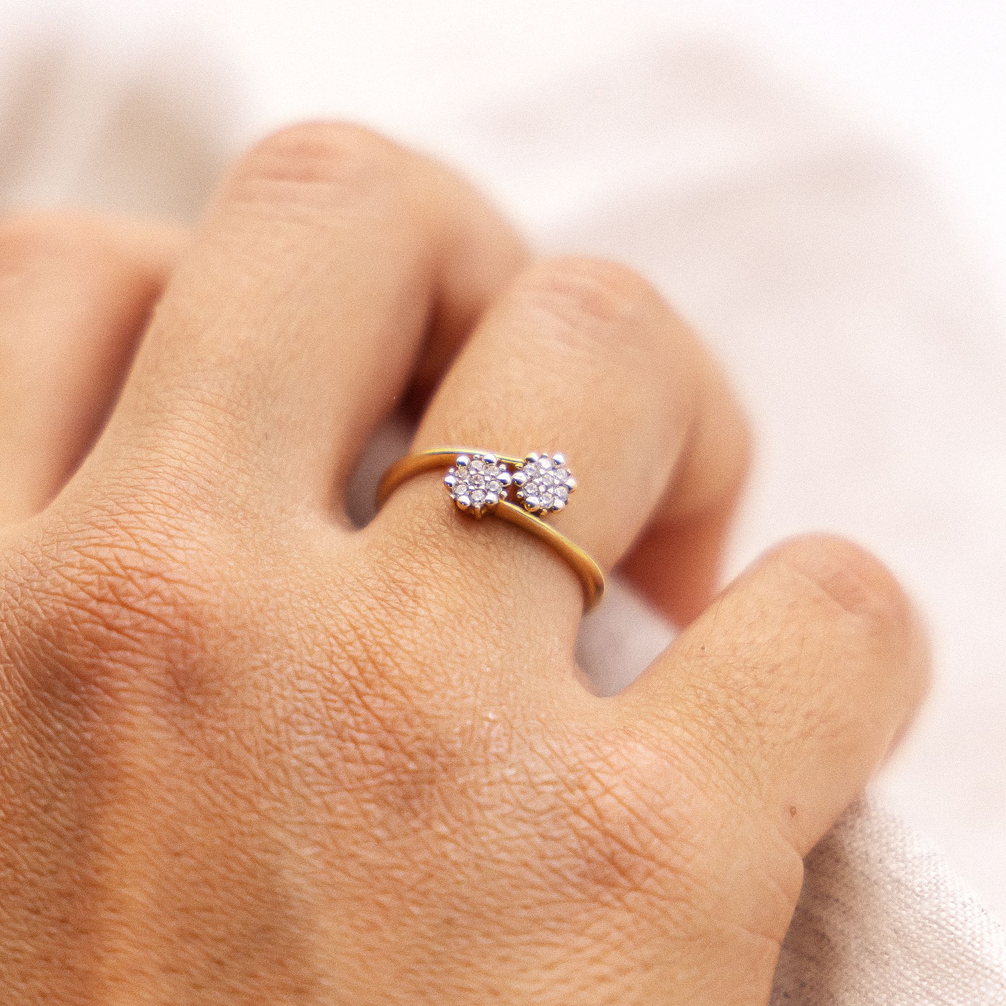 Fascination by Ellen K. Ring Gold 375 mit 14x Zirkonia weiß