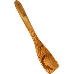 Spatule, longueur: 300 mm, bois d'olivier