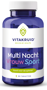 Vitakruid Multi Nacht Vrouw Sport Tabletten 90TB
