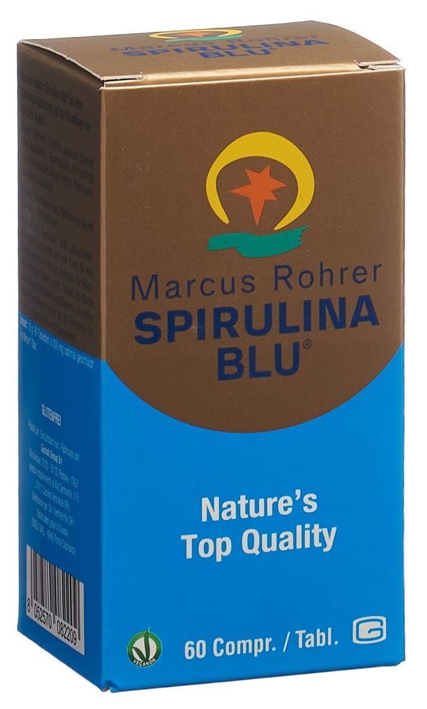MARCUS ROHRER Spirulina BLU Tabl Glasfl 60 Stk