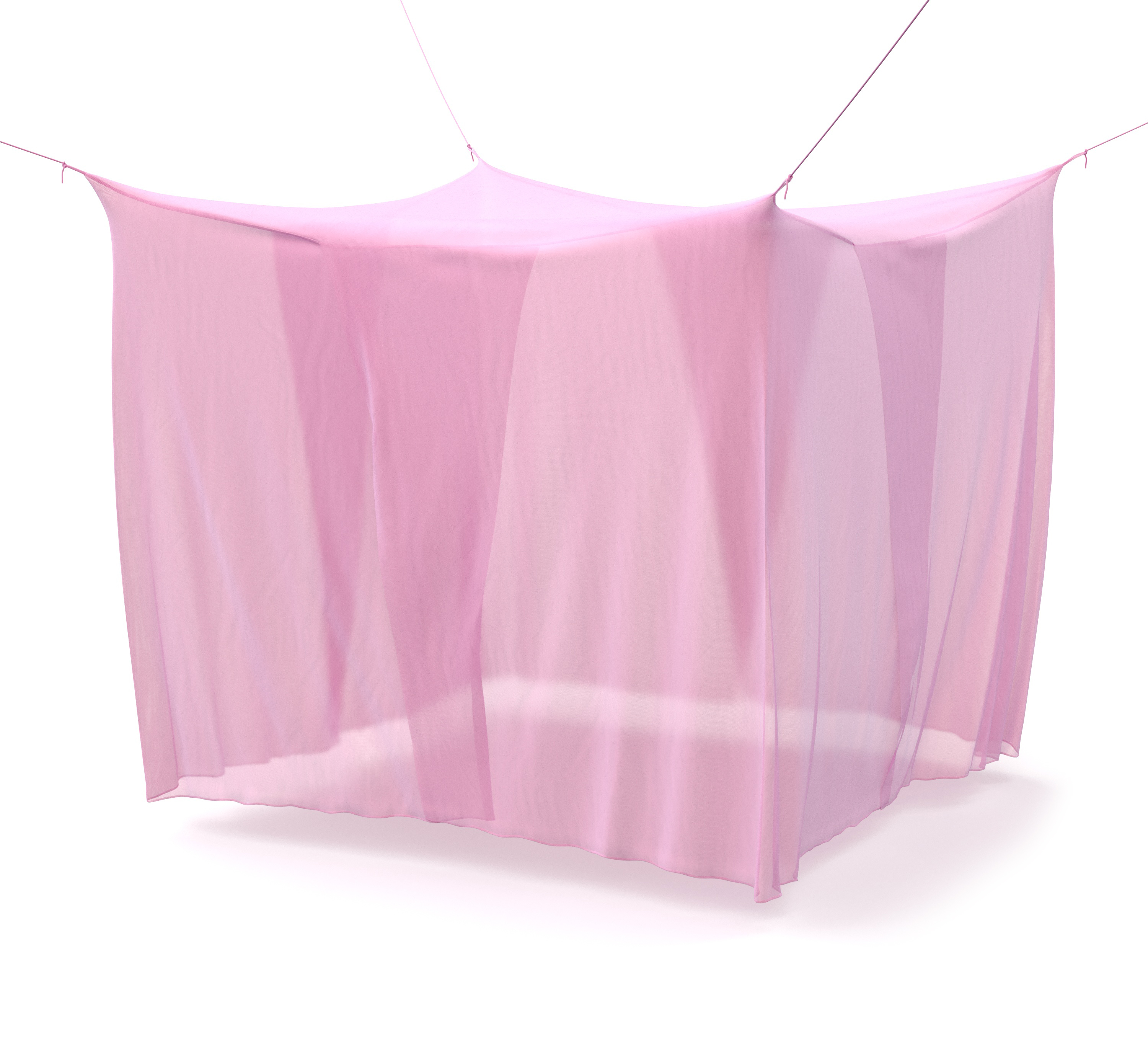 Moskitonetz 220 x 210 cm pink