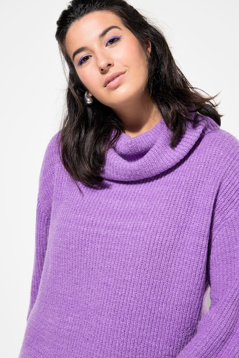 Pullover, oversized, Rollkragen