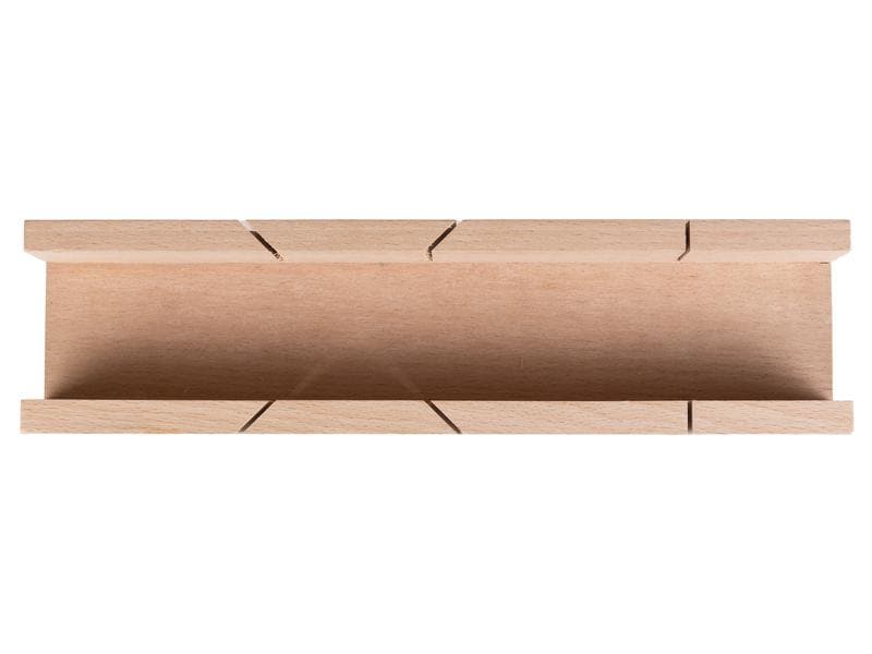 STRUCT Gehrungslade mit Handsäge, Set 4-teilig Schneidelade, Holzsäge, Klappmeter und Zimmermannsbleistift