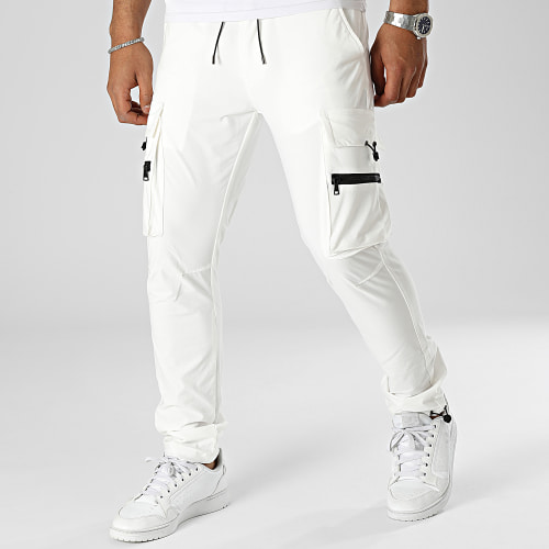 Pantalon Cargo Blanc