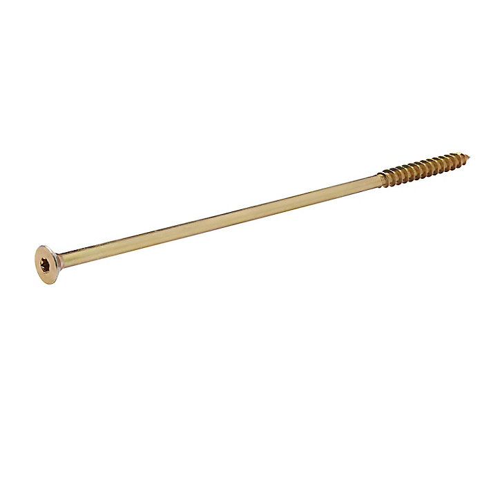 Vis à bois torx zinguée jaune 10x280 mm - 1 pièce
