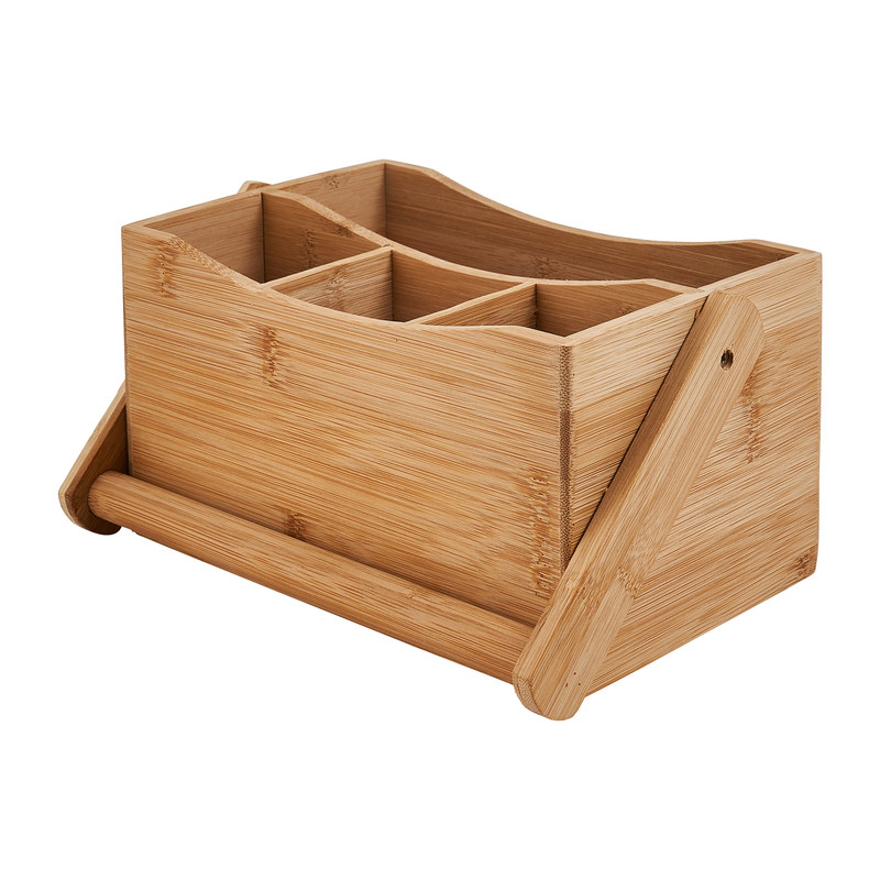 Keuken caddy - bamboe - 23x14x23.5 cm