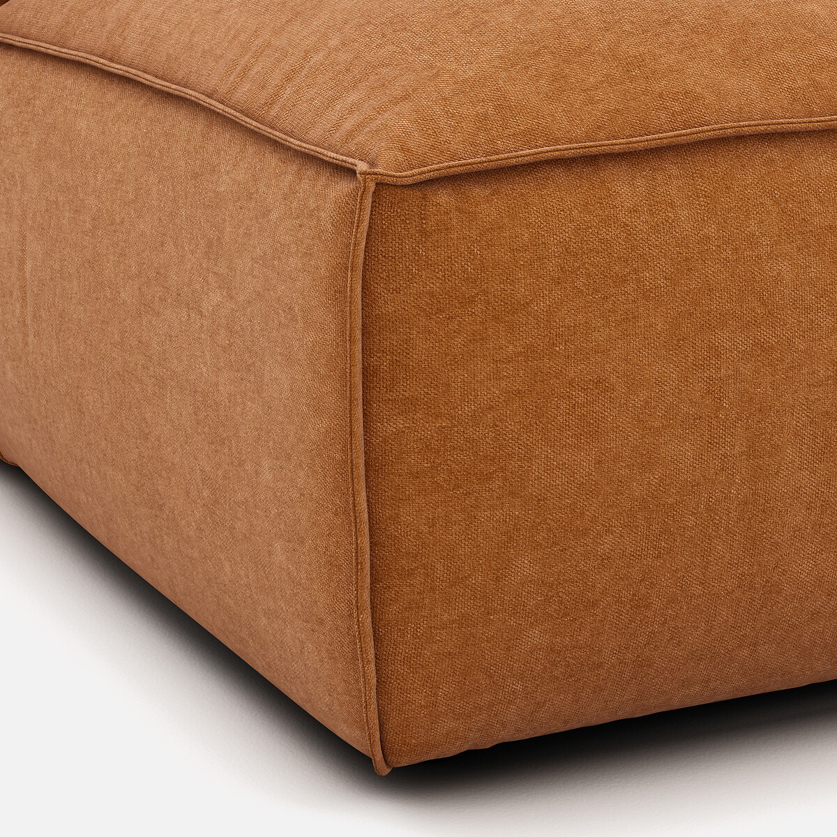 LA REDOUTE INTERIEURS<br>Sofá lounge, direito, veludo texturizado, Seven