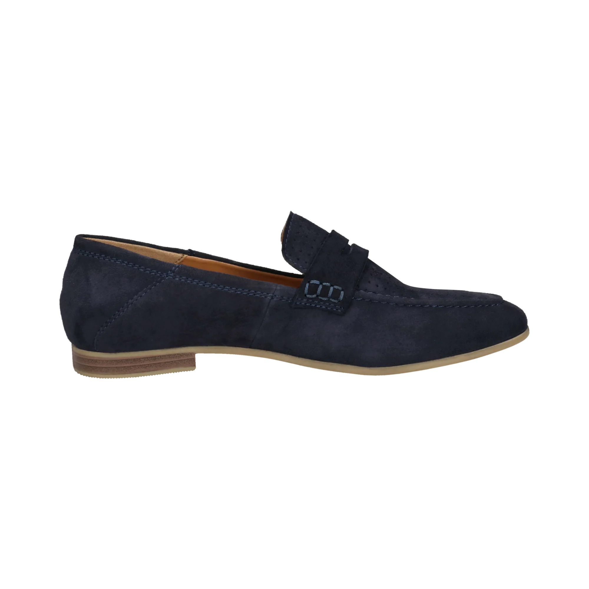 Leder Loafers dunkelblau