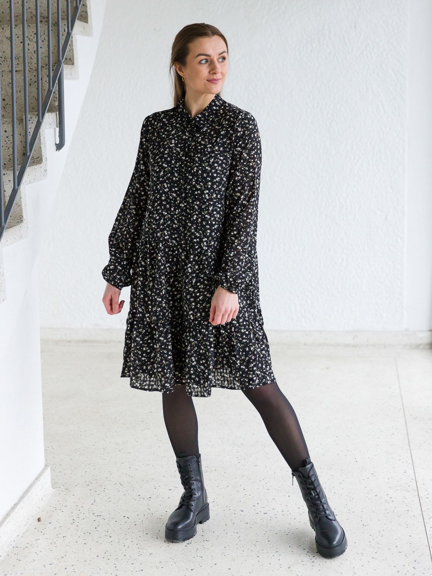 Oceanna Long Sleeve Dress All Over Print