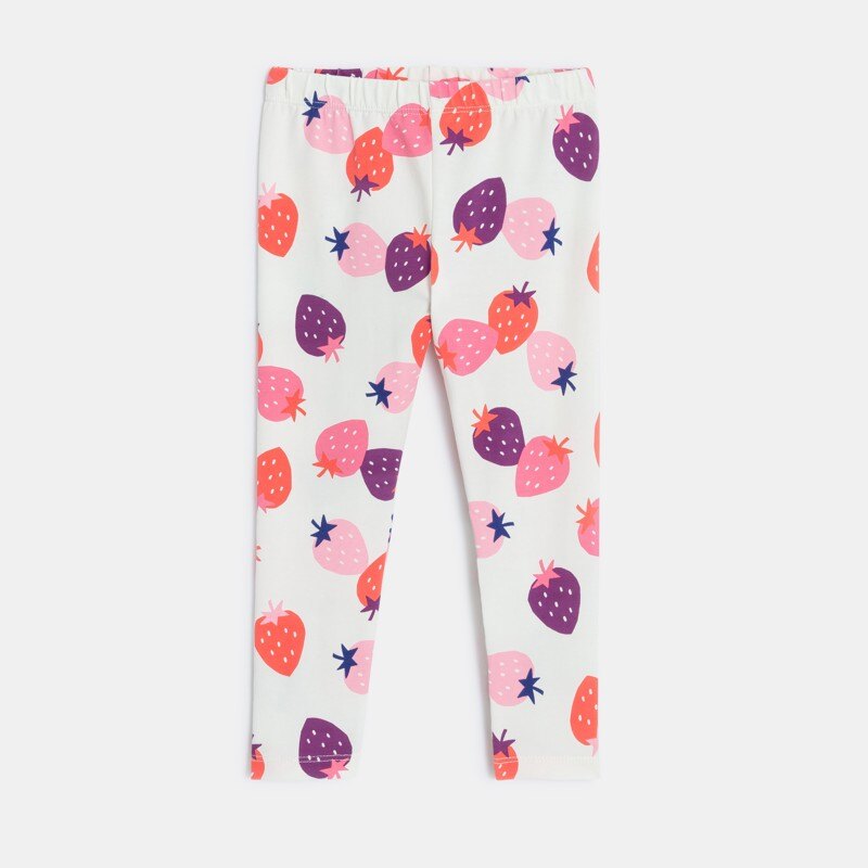 Legging bébé fille écru à motifs fraises beige Catimini Beige