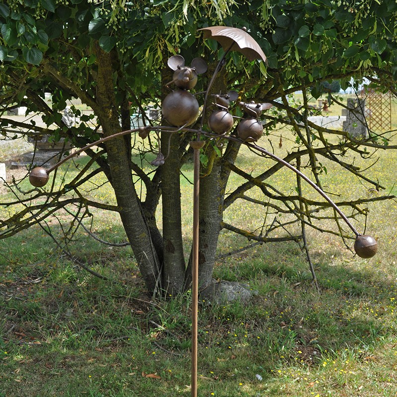 Tuteur mobile jardin souris 69x15x146cm
