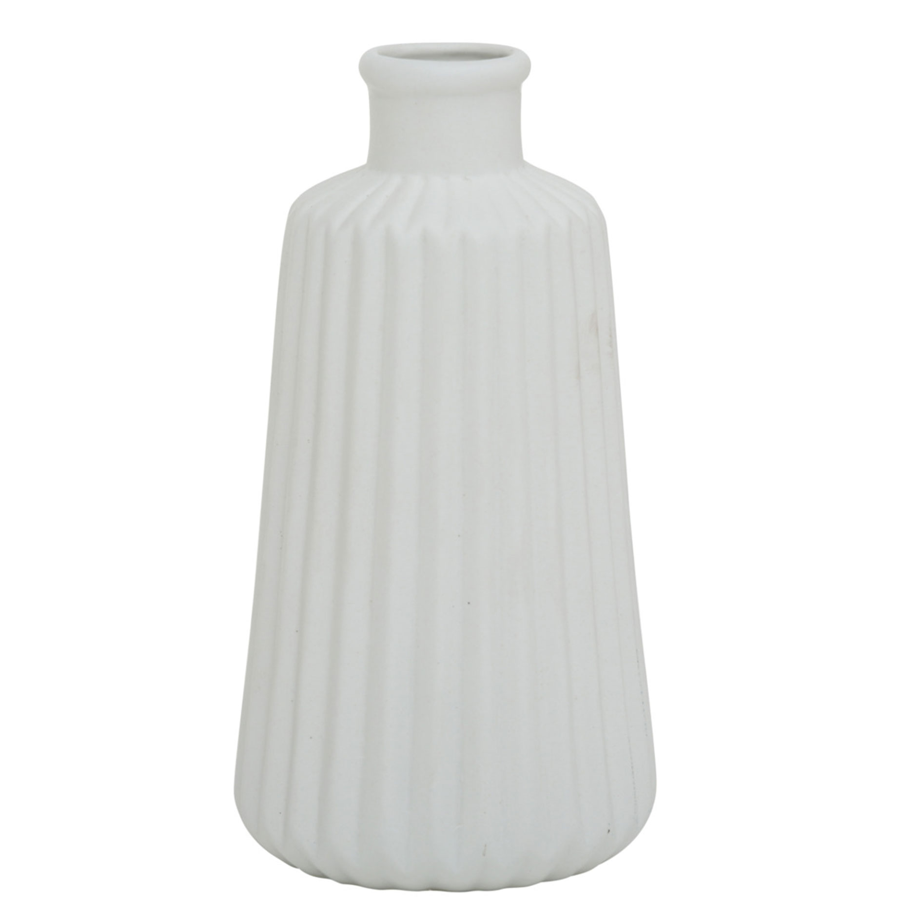 Vase - weiß - sortiert - 17 cm hoch