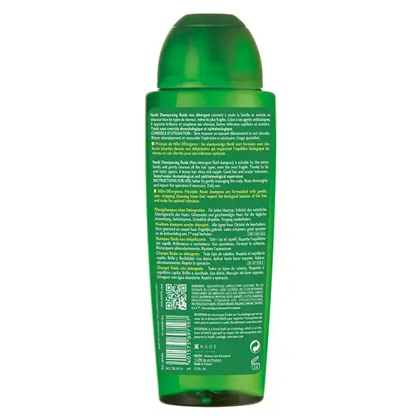 Bioderma Nodé Shampoing Fluide Doux Cheveux Normaux 400ml